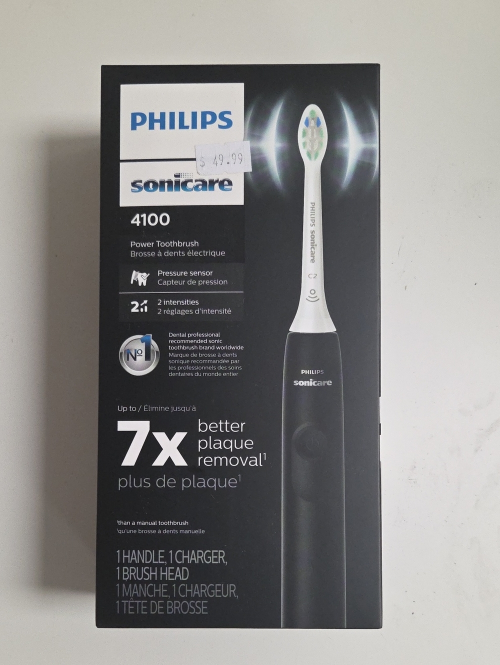 Philips Sonicare 4100 Electric Toothbrush – Black and White